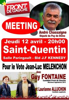 MEETING FRONT DE GAUCHE avec  André CHASSAIGNE