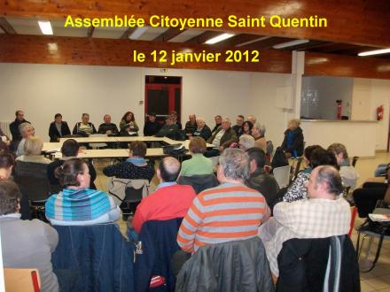 Assemblée citoyenne Saint-Quentin 12/01/2012